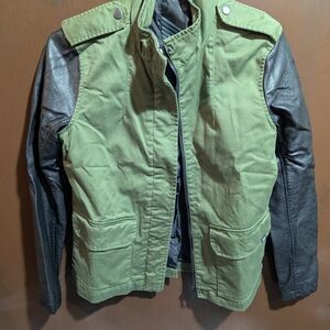 Vans Olive and Charcoal Military Jacket